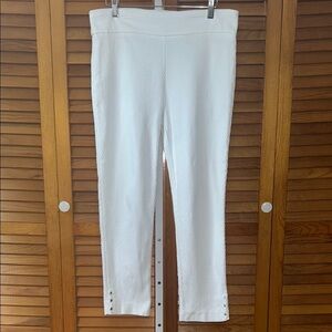 Van Heusen Stretch Extensible White Patterned Leggings Size 12